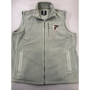 NFL Darius Rucker Gray Atlanta‎ Falcons Men Vest Gray Polar Fleece Sz XL